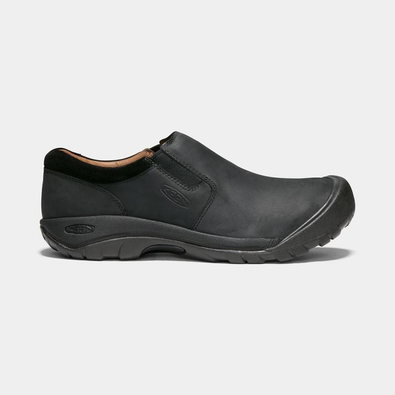 Keen Austin Casual Waterproof Mens Slip On Shoes Black Online NZ (8473-HZONC)